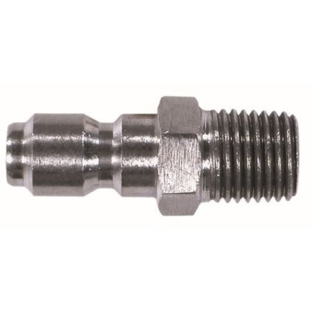 MIDLAND METAL High Pressure Plug, Straight Through, 38 Male Inlet, 38 Male Outlet, 6000 psi Pressure, 300 86041SS